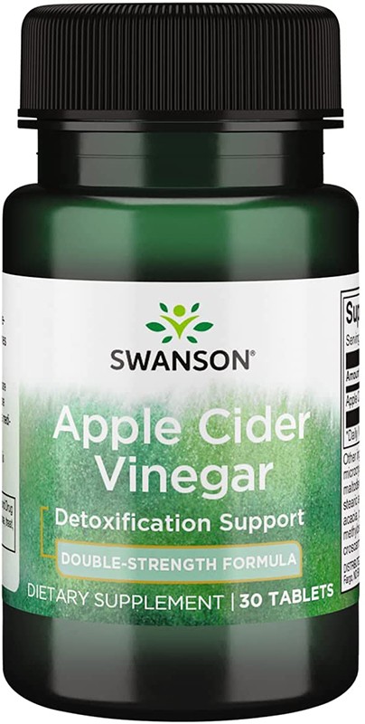 Swanson Apple Cider Vinegar - Double Strength Formula 200 mg, 30 таб.